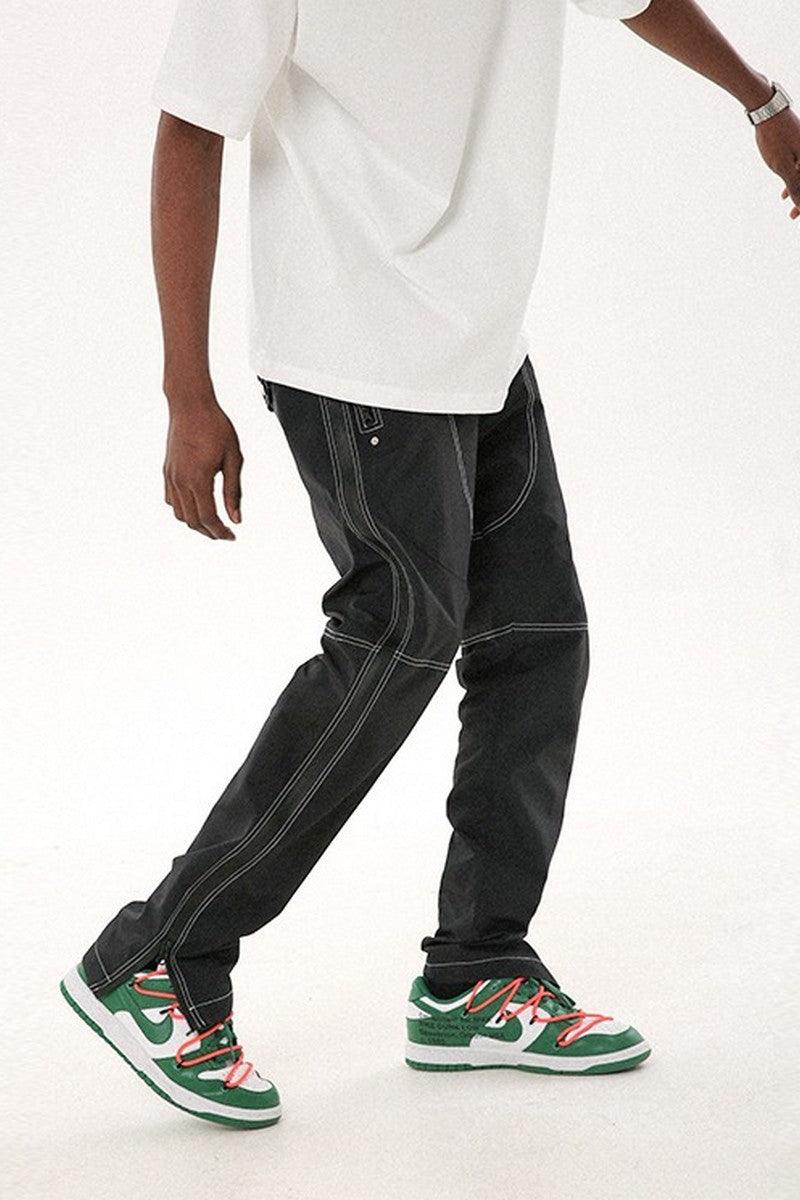F&F Functional Structure Zipper Trousers