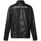 Old Order Crocodile Pattern PU Leather Jacket