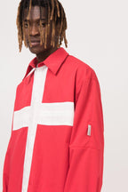 Empty Reference Swiss Half Open Collar L/S Shirt