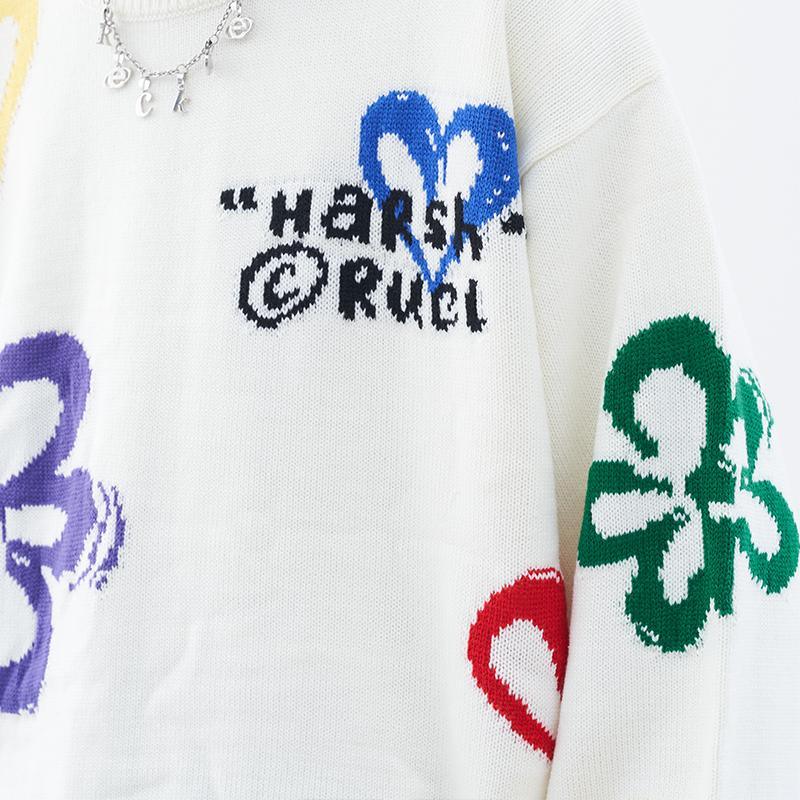 H/C Spray Paint Knit Sweater - UK Only