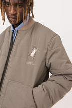 Empty Reference Embroidery Rabbit Logo Down Jacket