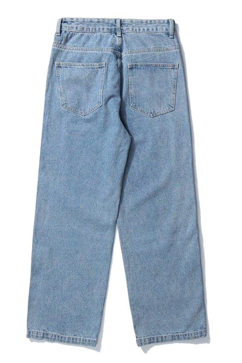 CZ Washed Button Jeans