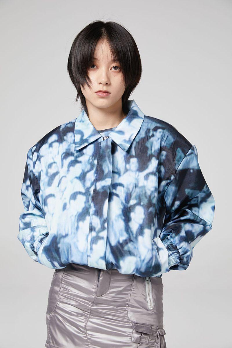 CZ Faces Printed Pilot Jacket