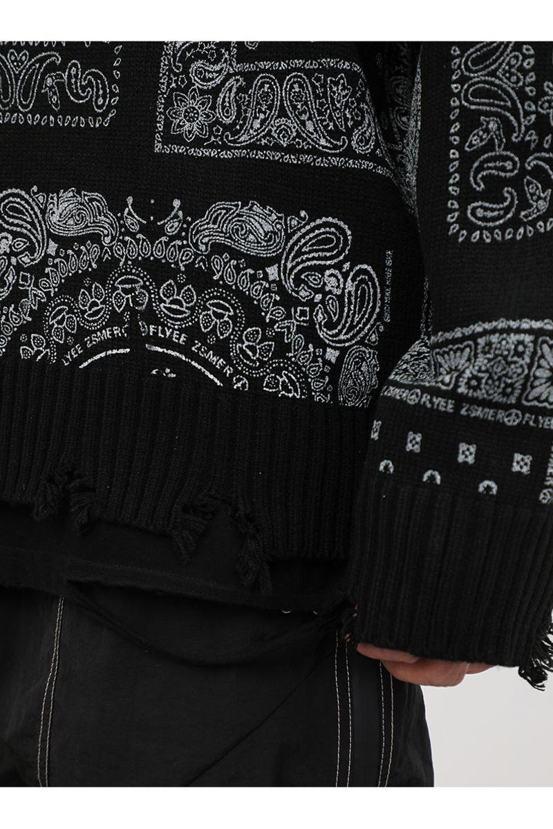 CZ Bandana Ripped Sweater - UK Only