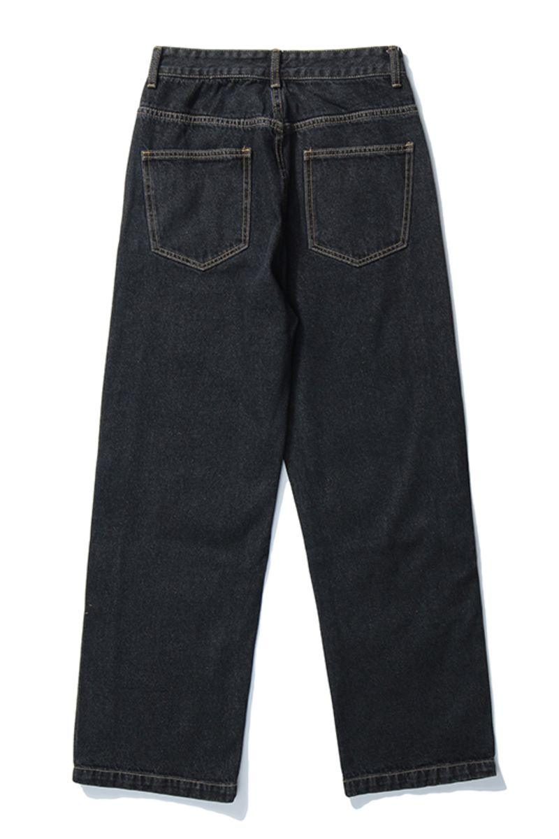 CZ Washed Button Jeans