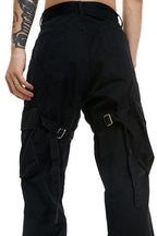 Old Order Straps Flared Cargo Trousers