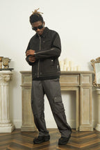 Empty Reference Casual Straight Pockets Trousers