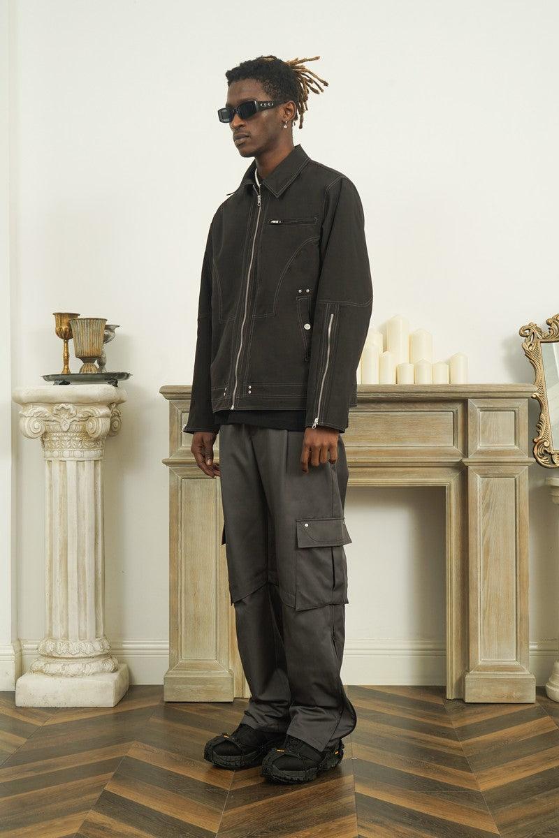 Empty Reference Structure Zipper Jacket