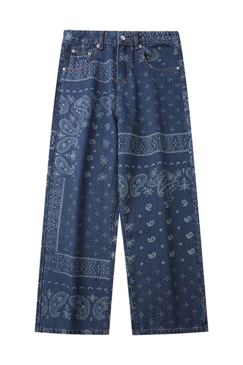 CZ Bandana Pattern Straight Trousers