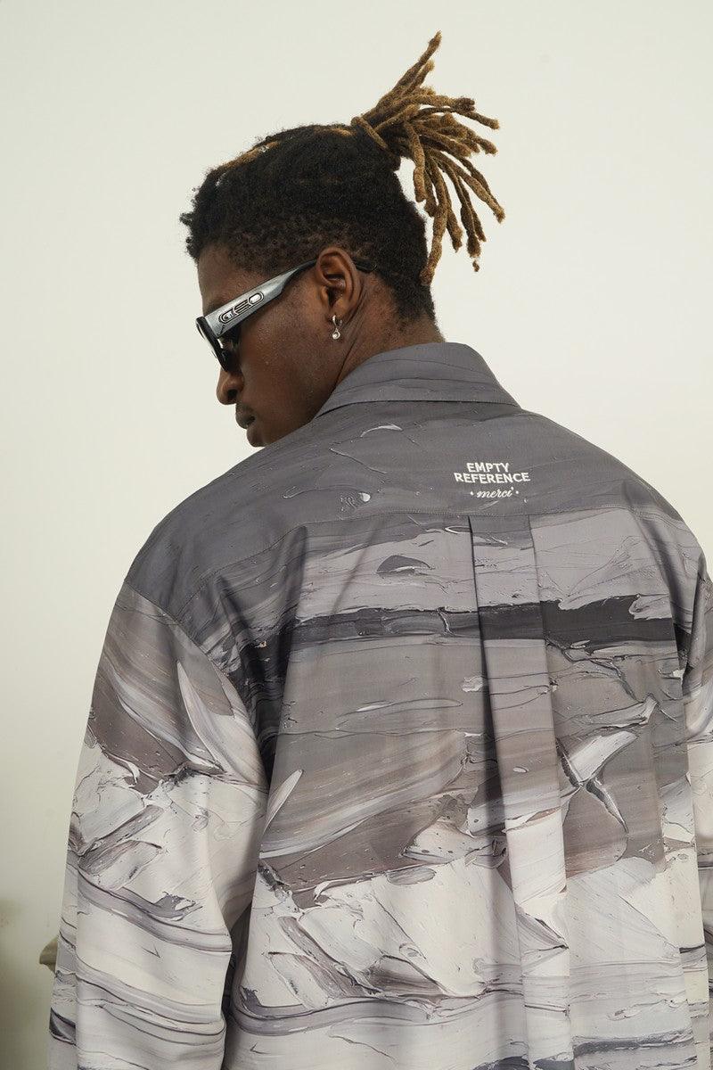 Empty Reference Beach Oil Painting Long Sleeve Shirt