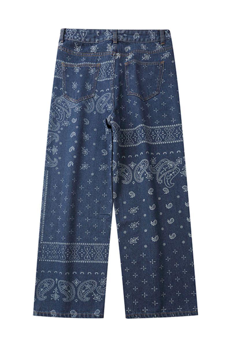CZ Bandana Pattern Straight Trousers
