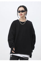 CZ Washed Split Sweater
