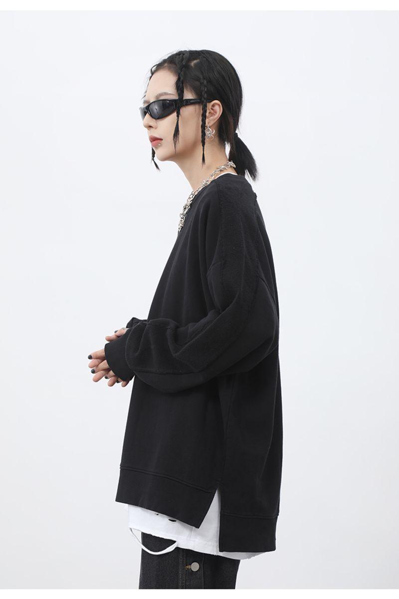 CZ Washed Split Sweater