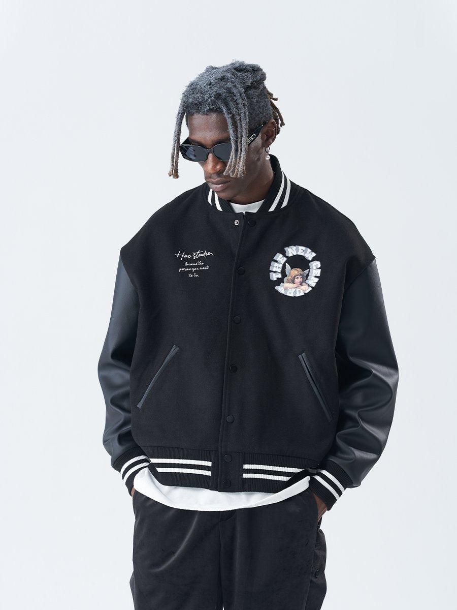 H/C 3D Angel Ring Varsity Jacket - UK Only