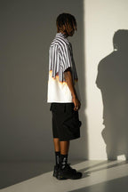 Empty Reference Burning Striped Cuban Shirt
