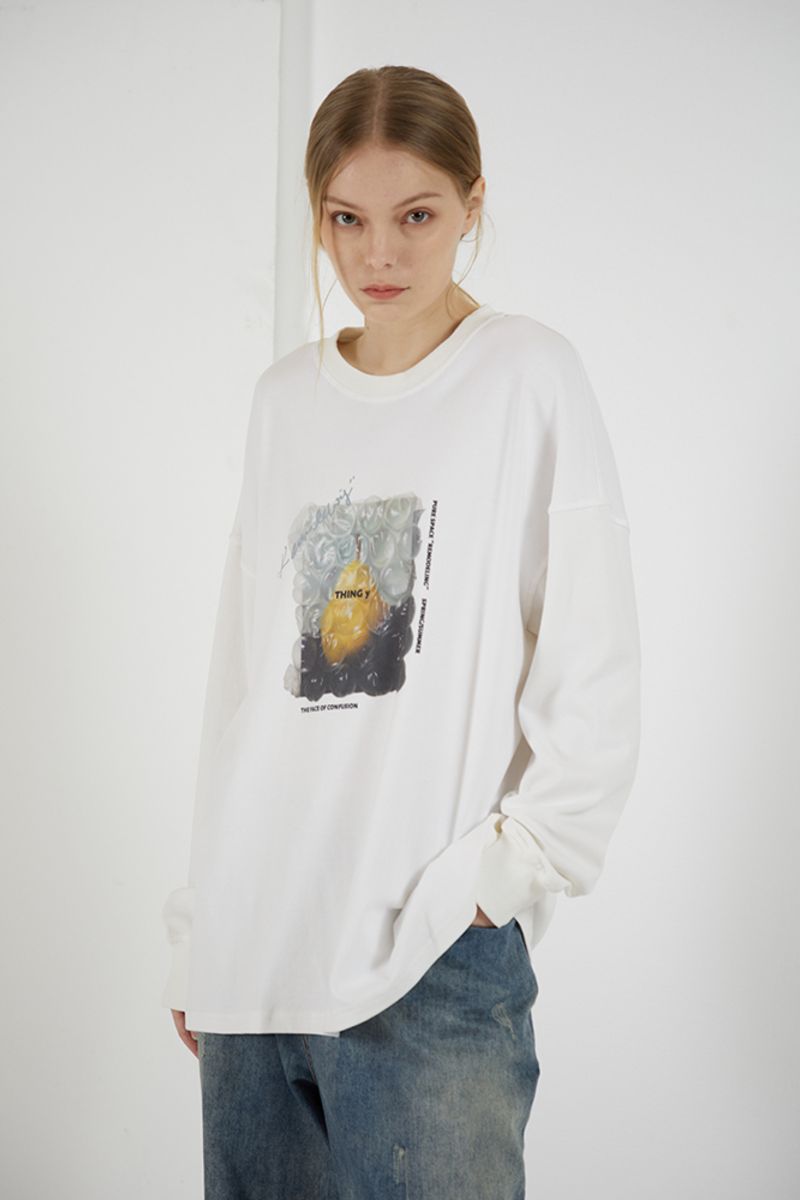 THINGY Bubble Bag Pear Sweater