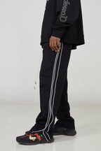 STEEPC Drawstrings Straight Casual Trousers