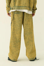 CZ Washed Yellow Jeans