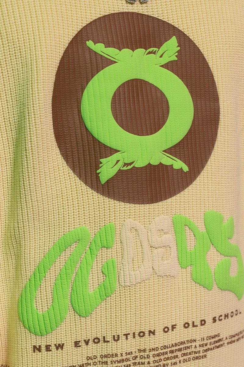 OO Foam Print Logo Knit Sweater