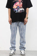 CZ Vintage Distressed Straight Jeans