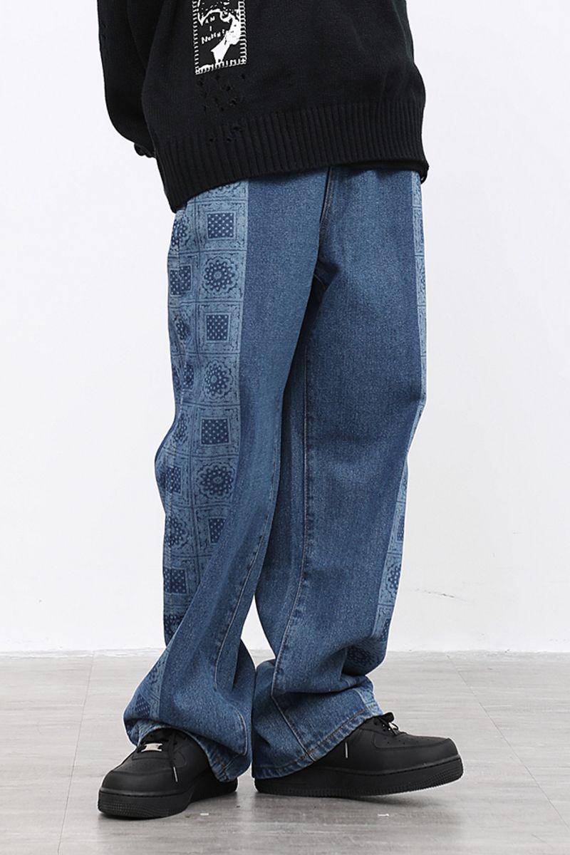 CZ Bandana Retro Loose Jeans - UK Only