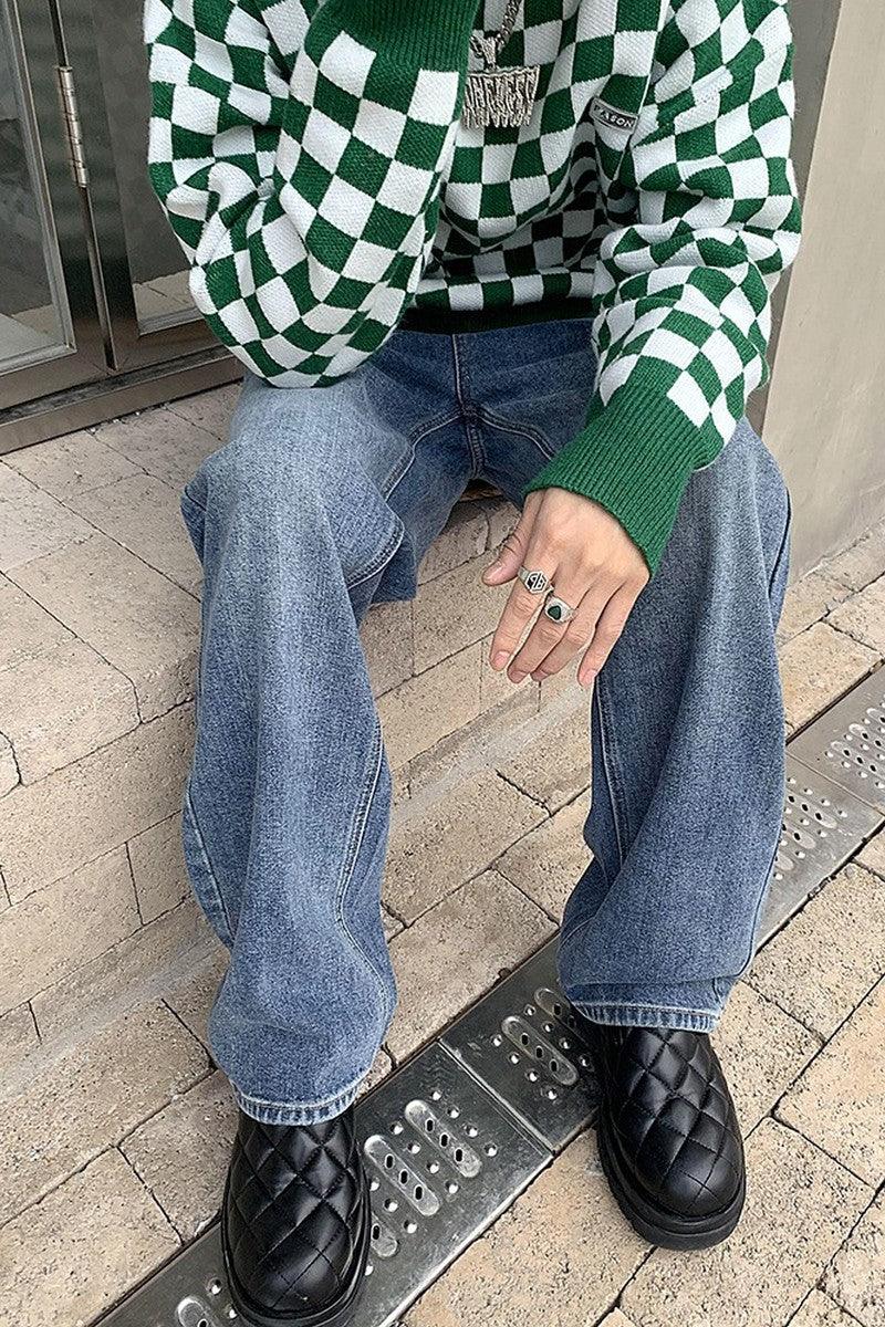 CZ Washed Vintage Loose Jeans