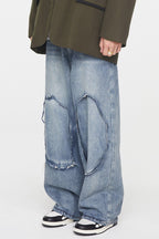 Layered Washed Jeans