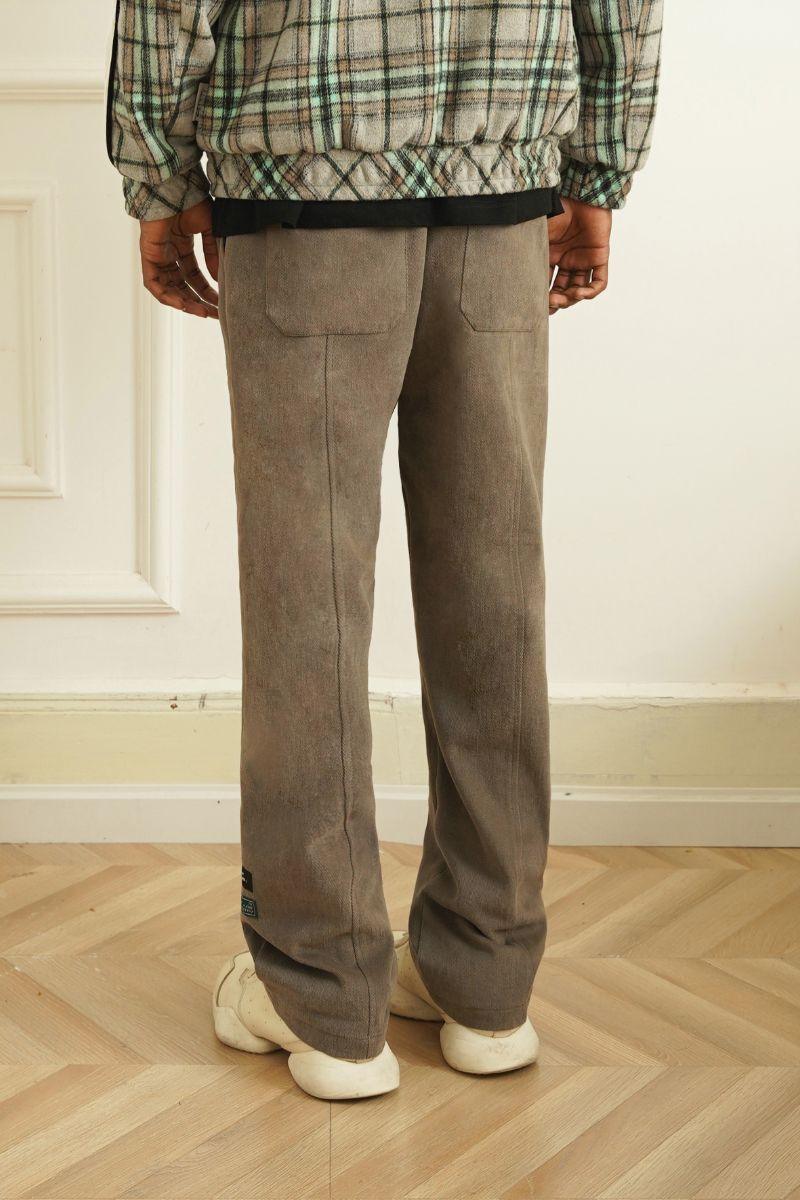 Empty Reference Loose Straight Trousers