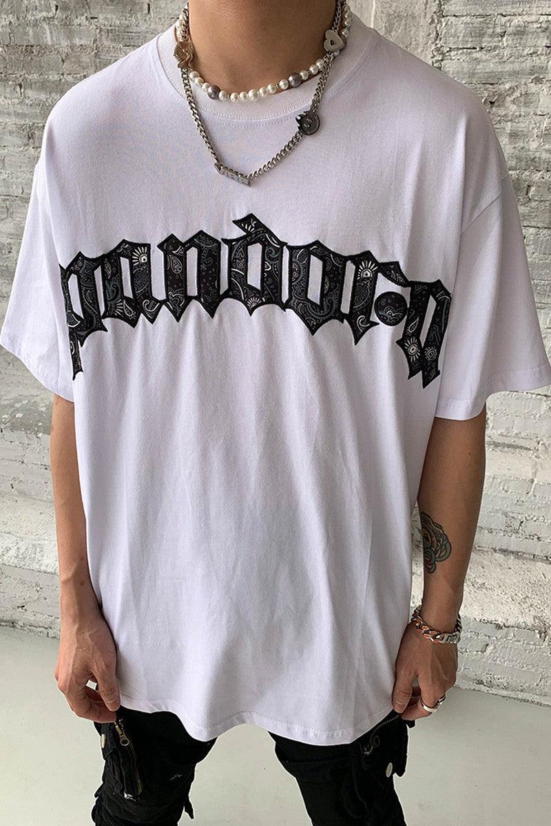 CZ Cashew Embroidered Pandora Tee