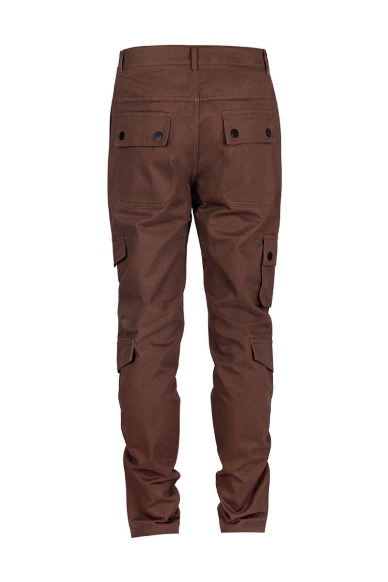 Antidote Brown Multi Pocket Adjustable Trousers