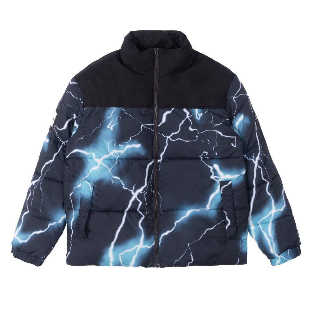 Empty Reference Lightnings Printed Down Jacket