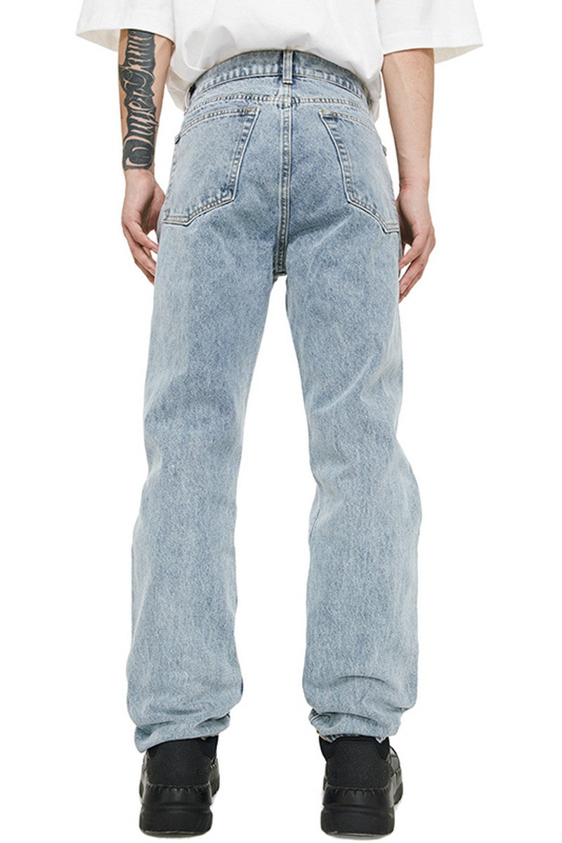 Old Order Embroidered Butterflies Washed Jeans