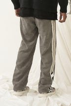 Empty Reference Gray Corduroy Stitched Trousers