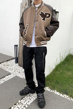 CZ Pegasus Embroidered Varsity Jacket