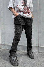 CZ Multi-Pocket Straight Flared Trousers