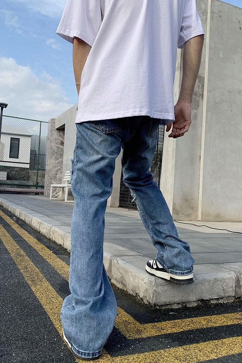 CZ Vintage Patch Flared Jeans