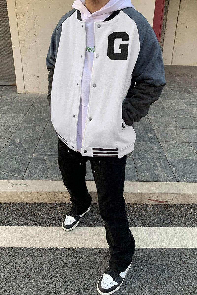 CZ Stitched Basic Varsity Jacket