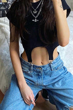 CZ Straps Crop Top