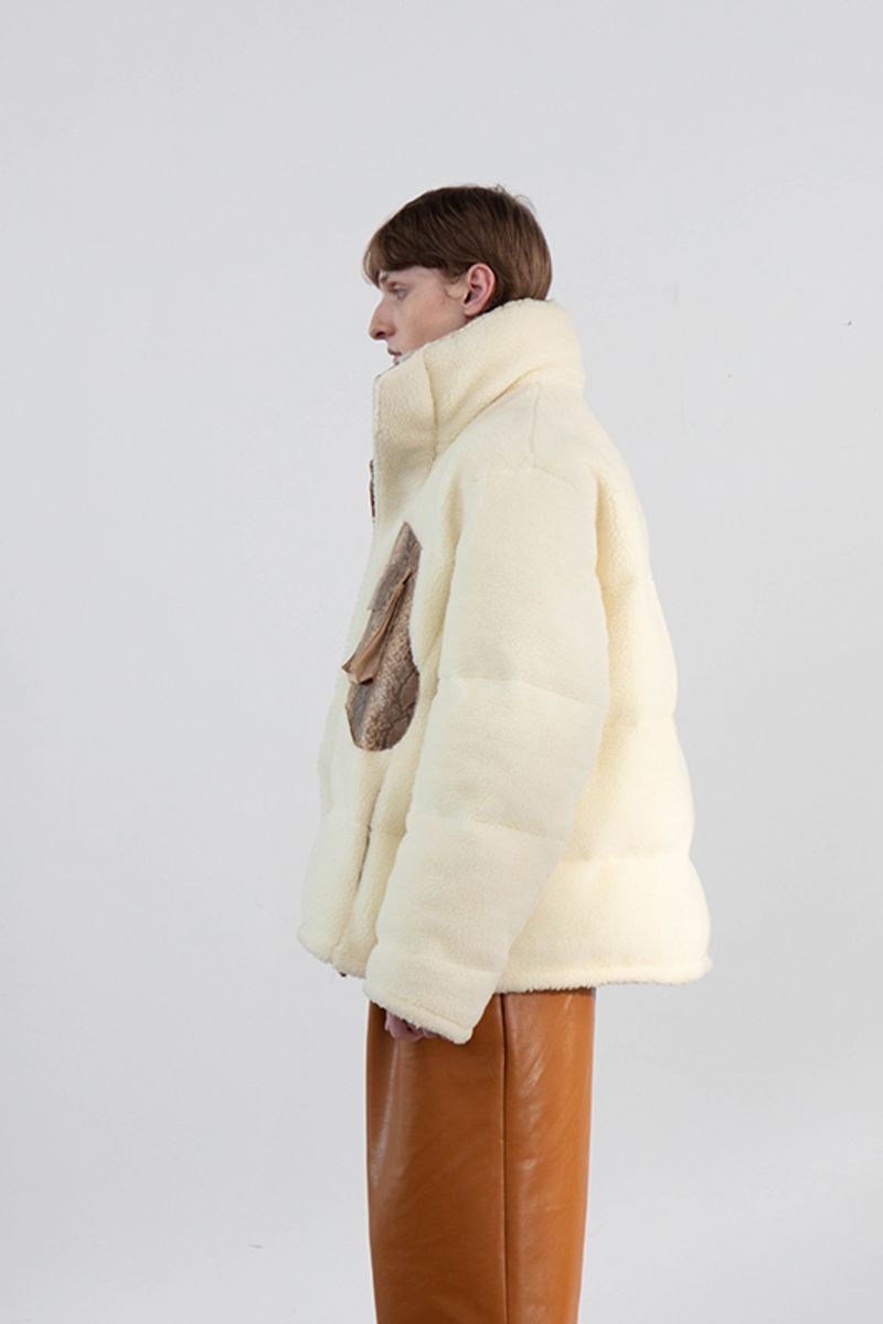 Mix7 Snake Pattern Sherpa Jacket