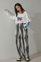 Mix7 Abstract Loose Trousers