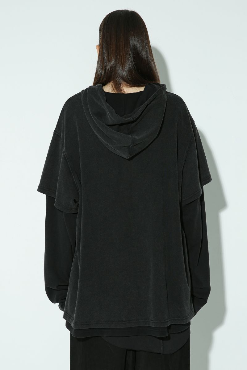 Unknown World Layered Washed Hoodie