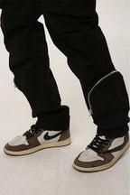 F&F Large Pockets Zipper Trousers