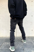 CZ Distressed Slim Fit Jeans