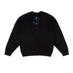 Antidote Blue Flame Skull Sweater