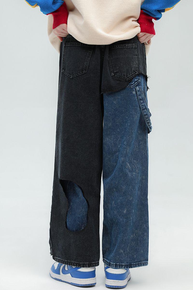 CZ Ripped Washed Jeans