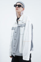 STEEPC Embroidered Logo Jeans Jacket