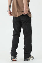 CZ Zipper Straight Jeans