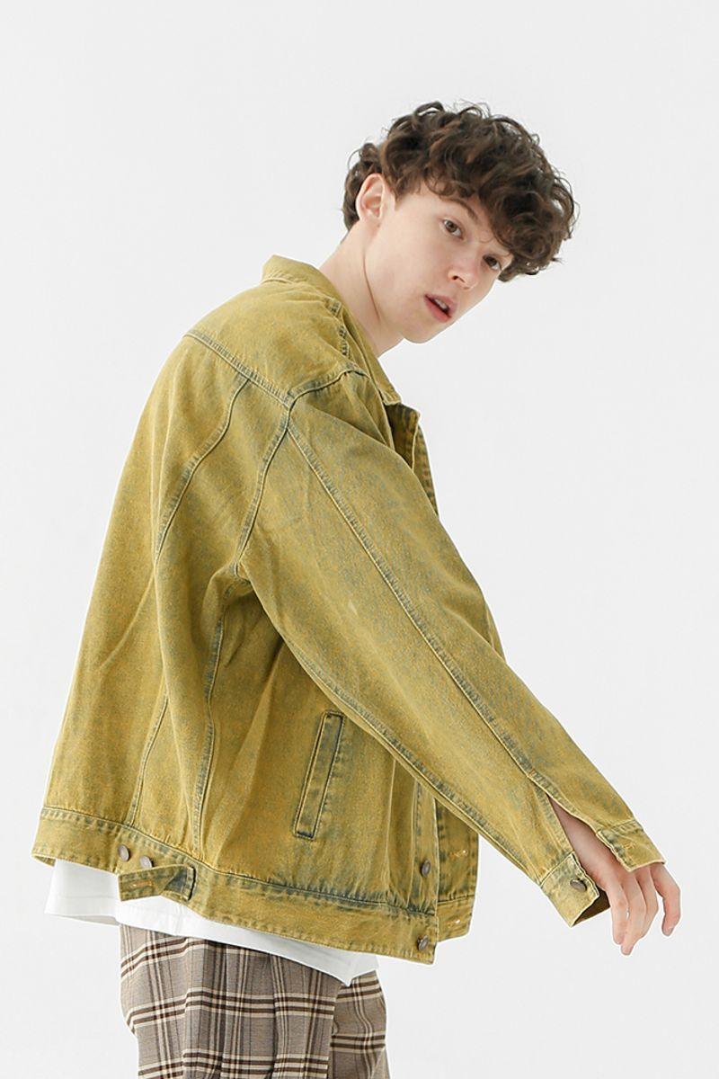 CZ Washed Yellow Jeans Jacket