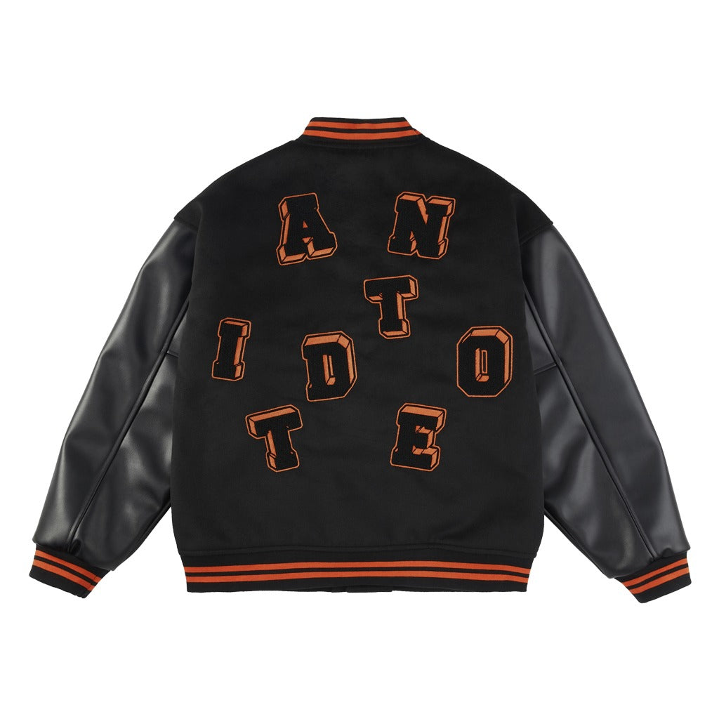 ANT Logo Embroidered Varsity Jacket