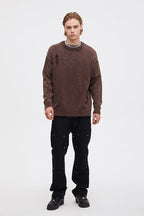 CZ Distressed Retro Sweater